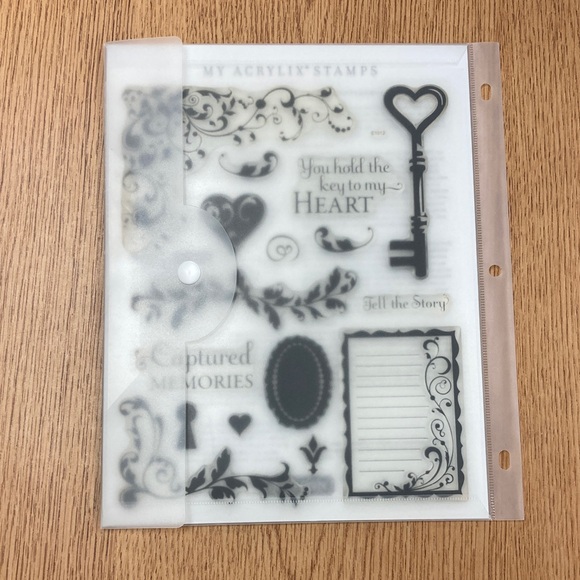 Close to my Heart Acrylic Stamp Set with Key to My Heart/Captured Memories Theme - Picture 2 of 13